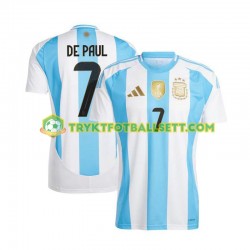 Herre Argentina drakt De Paul 7 Copa America Hjemme 2024 Korte Ermer Herre Argentina drakt De Paul 7 Copa America Hjemme 2024 Korte Ermer