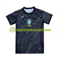 Herre Keeper Brasil drakt Copa America Borte 2024 Svart Korte Ermer Herre Keeper Brasil drakt Copa America Borte 2024 Svart Korte Ermer
