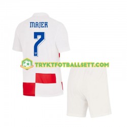 3-13 år Barn Kroatia drakt Lovro Majer 7 Hjemme Euro 2024 Korte Ermer 3-13 år Barn Kroatia drakt Lovro Majer 7 Hjemme Euro 2024 Korte Ermer