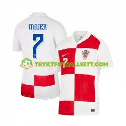 Herre Kroatia drakt Lovro Majer 7 Hjemme Euro 2024 Korte Ermer Herre Kroatia drakt Lovro Majer 7 Hjemme Euro 2024 Korte Ermer