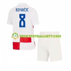 3-13 år Barn Kroatia drakt Mateo Kovacic 8 Hjemme Euro 2024 Korte Ermer 3-13 år Barn Kroatia drakt Mateo Kovacic 8 Hjemme Euro 2024 Korte Ermer