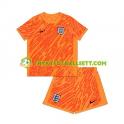 3-13 år Barn Keeper England drakt Hjemme Euro 2024 Oransje Korte Ermer 3-13 år Barn Keeper England drakt Hjemme Euro 2024 Oransje Korte Ermer