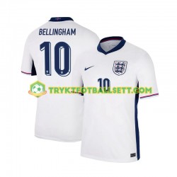 Herre England drakt Jude Bellingham 10 Hjemme Euro 2024 Hvit Korte Ermer Herre England drakt Jude Bellingham 10 Hjemme Euro 2024 Hvit Korte Ermer