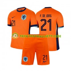 3-13 år Barn Nederland drakt Frenkie de Jong 21 Hjemme Euro 2024 Korte Ermer 3-13 år Barn Nederland drakt Frenkie de Jong 21 Hjemme Euro 2024 Korte Ermer