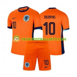 3-13 år Barn Nederland drakt Memphis Depay 10 Hjemme Euro 2024 Korte Ermer 3-13 år Barn Nederland drakt Memphis Depay 10 Hjemme Euro 2024 Korte Ermer