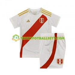 3-13 år Barn Peru drakt Copa America Hjemme 2024 Hvit Korte Ermer 3-13 år Barn Peru drakt Copa America Hjemme 2024 Hvit Korte Ermer