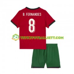 3-13 år Barn Portugal drakt Bruno Fernandes 8 Hjemme Euro 2024 Korte Ermer 3-13 år Barn Portugal drakt Bruno Fernandes 8 Hjemme Euro 2024 Korte Ermer