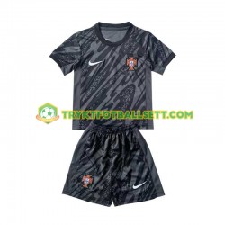3-13 år Barn Keeper Portugal drakt Borte Euro 2024 Svart Korte Ermer 3-13 år Barn Keeper Portugal drakt Borte Euro 2024 Svart Korte Ermer