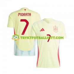 Herre Spania drakt Alvaro Morata 7 Borte Euro 2024 Korte Ermer Herre Spania drakt Alvaro Morata 7 Borte Euro 2024 Korte Ermer