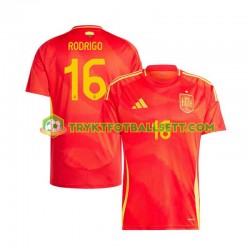 Herre Spania drakt Rodrigo 16 Hjemme Euro 2024 Korte Ermer Herre Spania drakt Rodrigo 16 Hjemme Euro 2024 Korte Ermer