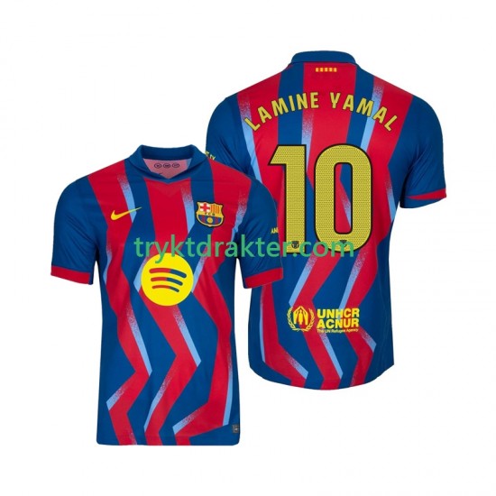 Herre FC Barcelona drakt Lamine Yamal 10 Fjerde 2025-2026 Korte Ermer