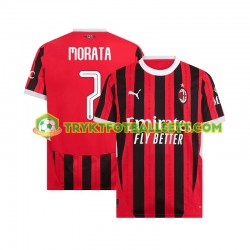 Herre AC Milan drakt UCL Font MORATA 7 Hjemme 2024-2025 Korte Ermer Herre AC Milan drakt UCL Font MORATA 7 Hjemme 2024-2025 Korte Ermer