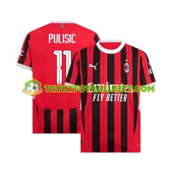 Herre AC Milan drakt UCL Font PULISIC 11 Hjemme 2024-2025 Korte Ermer Herre AC Milan drakt UCL Font PULISIC 11 Hjemme 2024-2025 Korte Ermer
