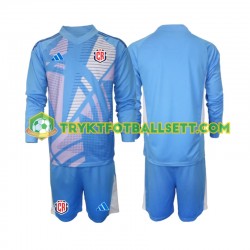 3-13 år Barn Keeper Costa Rica drakt Hjemme 2024 Blå Langermet