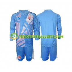 3-13 år Barn Keeper Costa Rica drakt Hjemme 2024 Blå Langermet