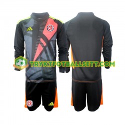 3-13 år Barn Keeper Costa Rica drakt Tredje 2024 Svart Langermet