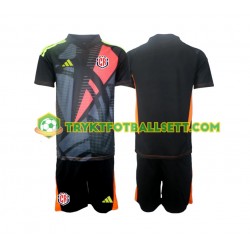 3-13 år Barn Keeper Costa Rica drakt Tredje 2024 Svart Korte Ermer