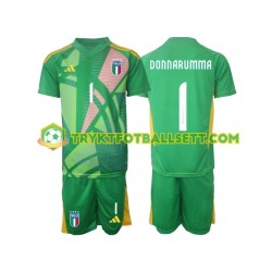3-13 år Barn Keeper Italia drakt Donnarumma 1 Borte Euro 2024 Korte Ermer