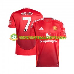 Herre Manchester Utd drakt Mason Mount 7 Hjemme 2024-2025 Rød Korte Ermer Herre Manchester Utd drakt Mason Mount 7 Hjemme 2024-2025 Rød Korte Ermer