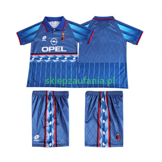 3-13 år Barn AC Milan drakt 1995 1996 Retro Borte Korte Ermer