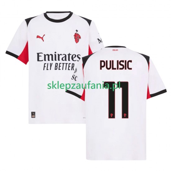 Herre AC Milan drakt Christian Pulisic 11 Borte 2025-2026 Korte Ermer