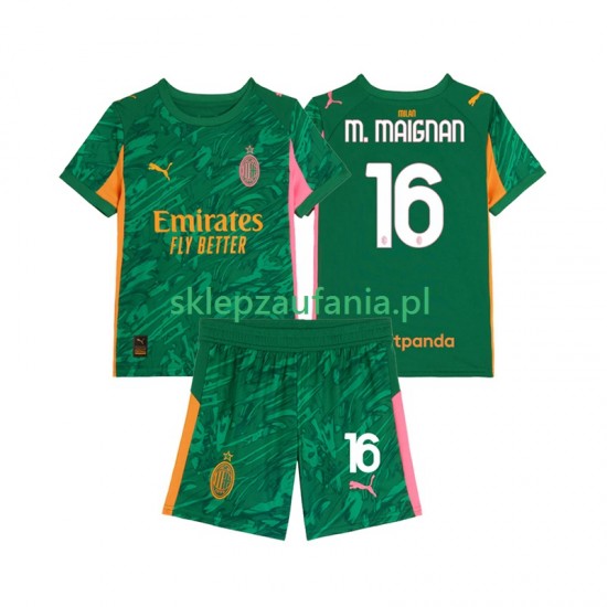 3-13 år Barn Keeper AC Milan drakt Mike Maignan 16 Borte 2025-2026 Korte Ermer