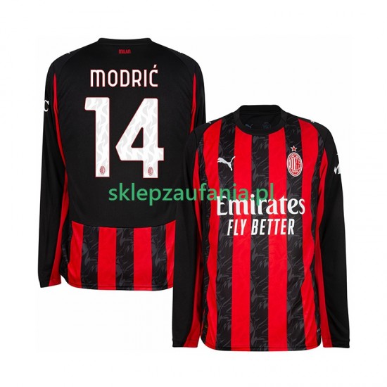 Herre AC Milan drakt Modrić Luca 14 Hjemme 2025-2026 Langermet
