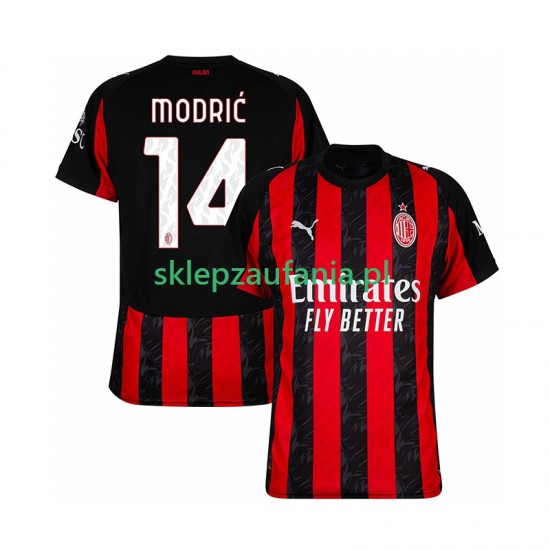 Herre AC Milan drakt Modrić Luca 14 Hjemme 2025-2026 Korte Ermer