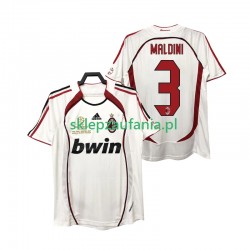 Herre AC Milan drakt MALDINI 3 2007 Retro Borte 2006 Korte Ermer Herre AC Milan drakt MALDINI 3 2007 Retro Borte 2006 Korte Ermer