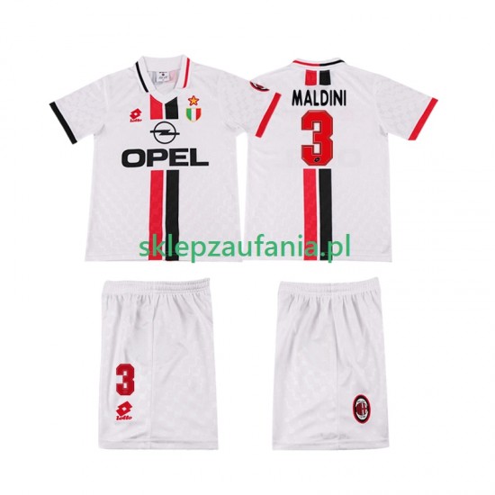 3-13 år Barn AC Milan drakt MALDINI 3 1996 1997 Retro Borte Korte Ermer