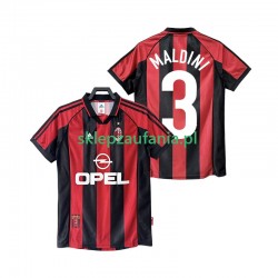 Herre AC Milan drakt MALDINI 3 1998 Retro Hjemme 1999 Korte Ermer Herre AC Milan drakt MALDINI 3 1998 Retro Hjemme 1999 Korte Ermer