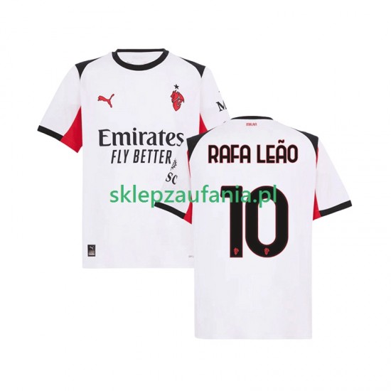 Herre AC Milan drakt Rafael Leao 10 Borte 2025-2026 Korte Ermer