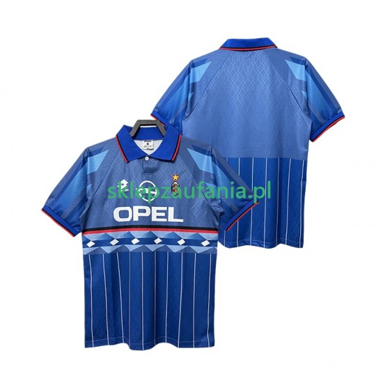 Herre AC Milan drakt 1995 1996 Retro Borte Korte Ermer