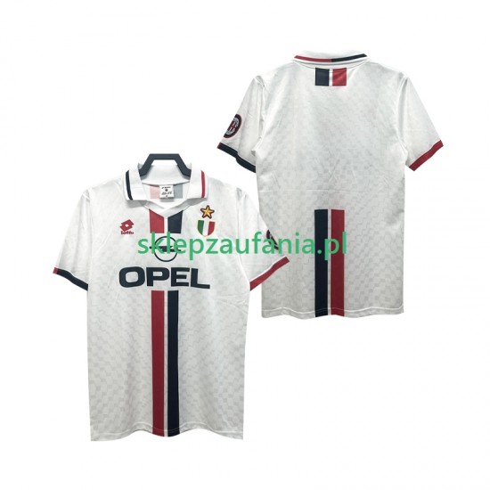 Herre AC Milan drakt 1996 1997 Retro Borte Korte Ermer