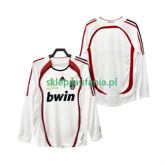Herre AC Milan drakt 2007 Retro Borte 2006 Langermet