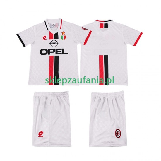 3-13 år Barn AC Milan drakt 1996 1997 Retro Borte Korte Ermer