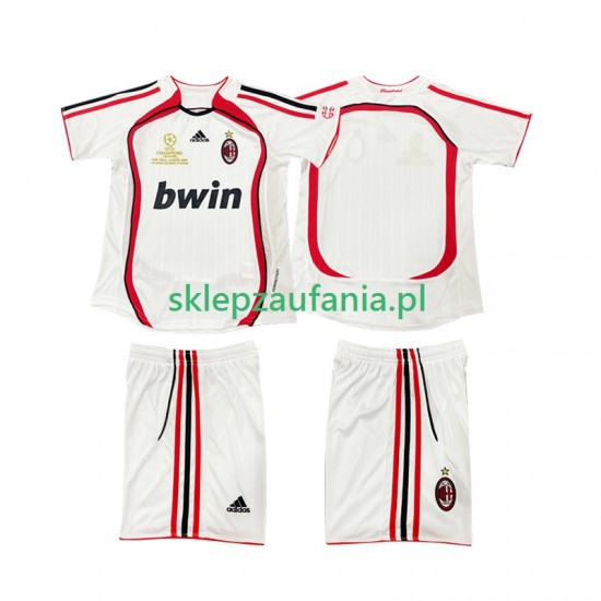 3-13 år Barn AC Milan drakt 2007 Retro Borte 2006 Korte Ermer