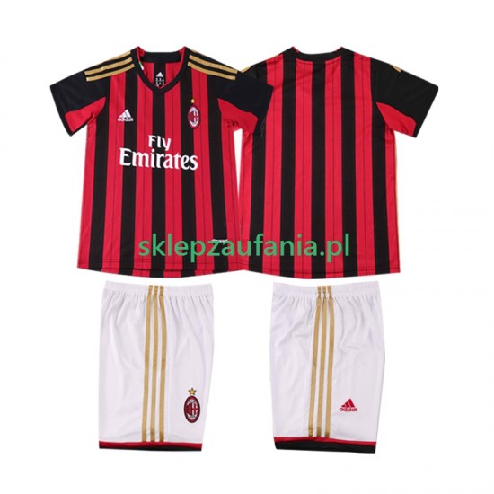 3-13 år Barn AC Milan drakt 2013 2014 Retro Hjemme Korte Ermer