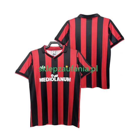 Herre AC Milan drakt 1991 Retro Hjemme 1990 Korte Ermer
