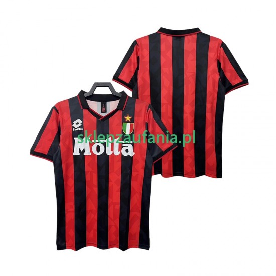 Herre AC Milan drakt 1993 Retro Hjemme 1994 Korte Ermer