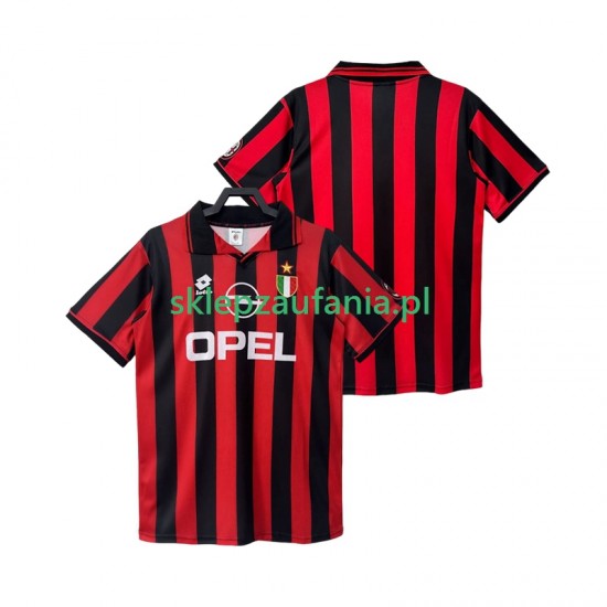 Herre AC Milan drakt 1996 1997 Retro Hjemme Korte Ermer