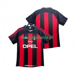 Herre AC Milan drakt 2000 2002 Retro Hjemme Korte Ermer Herre AC Milan drakt 2000 2002 Retro Hjemme Korte Ermer