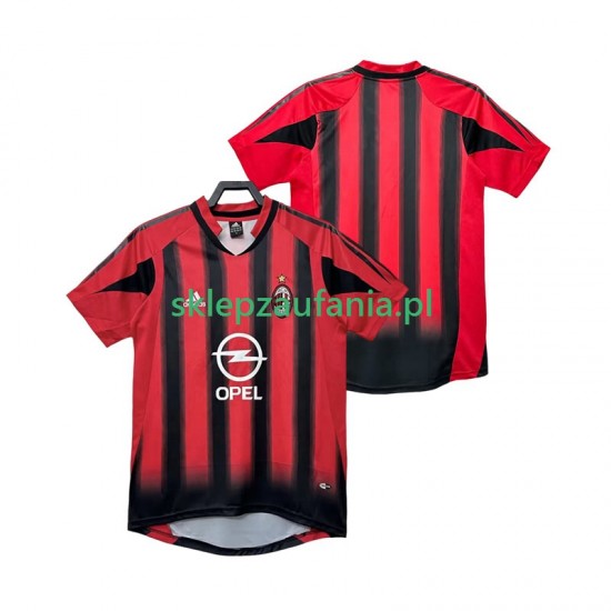 Herre AC Milan drakt 2005 Retro Hjemme 2004 Korte Ermer