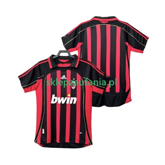 Herre AC Milan drakt 2007 Retro Hjemme 2006 Korte Ermer