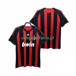 Herre AC Milan drakt 2009 Retro Hjemme 2008 Korte Ermer Herre AC Milan drakt 2009 Retro Hjemme 2008 Korte Ermer