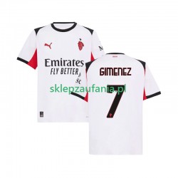 Herre AC Milan drakt Santiago Gimenez 7 Borte 2025-2026 Korte Ermer Herre AC Milan drakt Santiago Gimenez 7 Borte 2025-2026 Korte Ermer