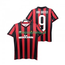 Herre AC Milan drakt VAN BASTEN 9 1991 Retro Hjemme 1990 Korte Ermer Herre AC Milan drakt VAN BASTEN 9 1991 Retro Hjemme 1990 Korte Ermer
