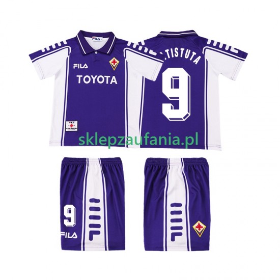 3-13 år Barn Fiorentina drakt BASTUTA 9 2000 Retro Hjemme 1999 Korte Ermer