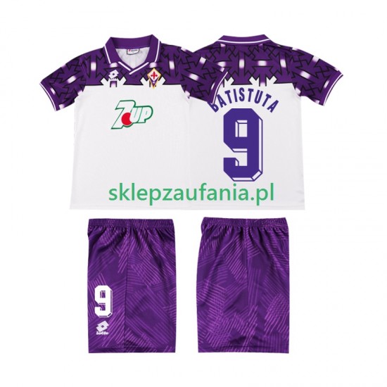 3-13 år Barn Fiorentina drakt BATISTUTA 9 1992 1993 Retro Borte Korte Ermer