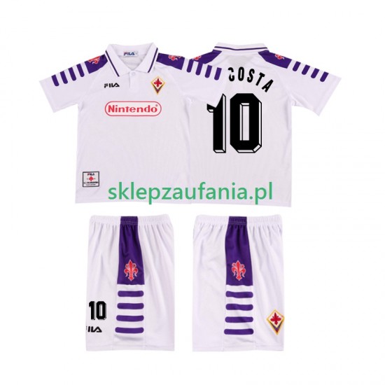 3-13 år Barn Fiorentina drakt RUI COSTA 10 1998 Retro Borte 1999 Korte Ermer